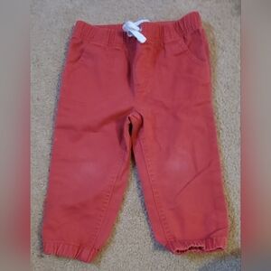 Kids Coral Jogger Pants with Drawstring
